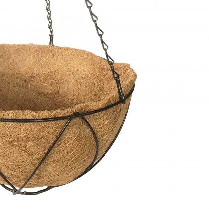 Floreira Fibra Coco com Suporte 30cm