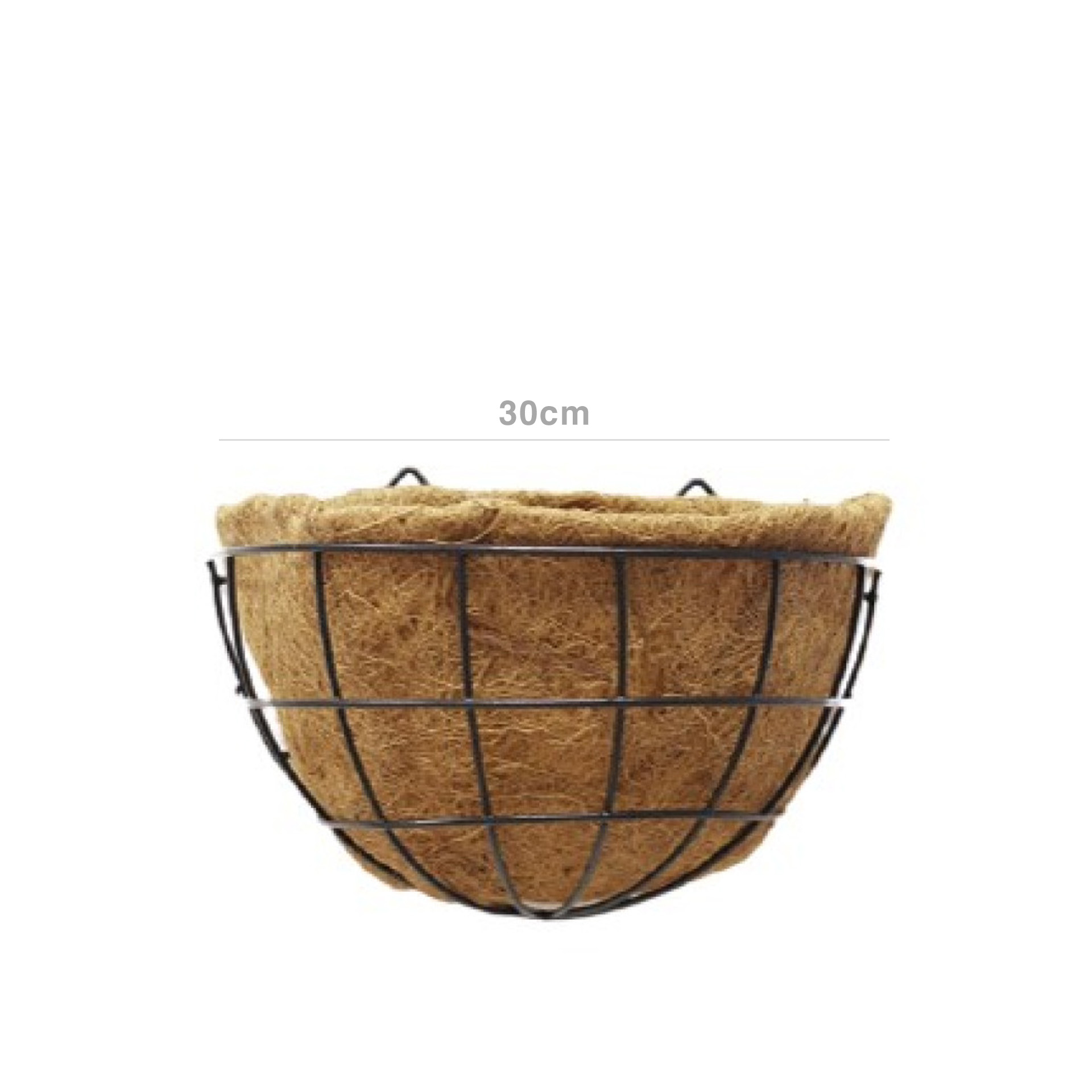 Floreira Fibra Coco Redonda 30cm