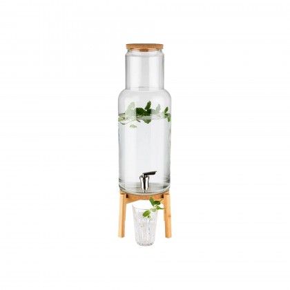 Dispensador Bebidas Vidro Nordic Wood 7500ml 23X23X60.5cm