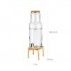 Dispensador Bebidas Vidro Nordic Wood 7500ml 23X23X60.5cm