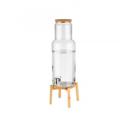 Dispensador Bebidas Vidro Nordic Wood 7500ml 23X23X60.5cm