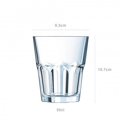 Copo sem Pé Granity Baixo 35cl Pack 6 Copo sem Pé Granity Baixo 35cl Pack 6