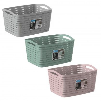 Cesto Multiusos Bamboo Pastel 40X31X23cm Cesto Multiusos Bamboo Pastel 40X31X23cm