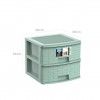 Caixa Organizadora Bamboo Pastel 2 Gavetas Verde 39X39X34cm Caixa Organizadora Bamboo Pastel 2 Gavetas Verde 39X39X34cm