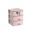 Caixa Organizadora Bamboo Pastel 3 Gavetas Rosa 39X39X50cm Caixa Organizadora Bamboo Pastel 3 Gavetas Rosa 39X39X50cm