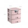 Caixa Organizadora Bamboo Pastel 3 Gavetas Rosa 39X39X50cm Caixa Organizadora Bamboo Pastel 3 Gavetas Rosa 39X39X50cm