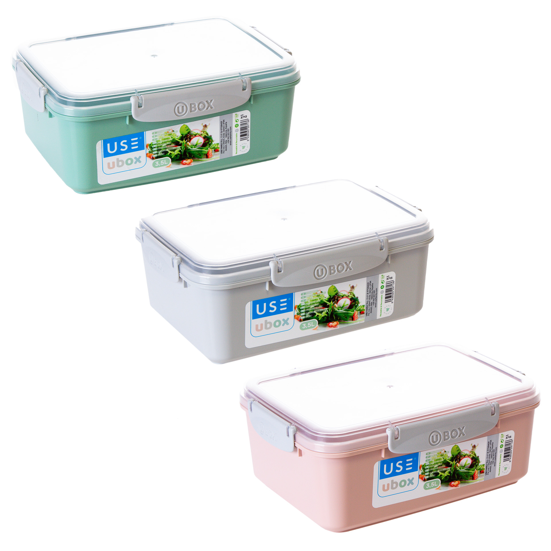 Caixa Hermética Use Ubox Pastel 3500ml