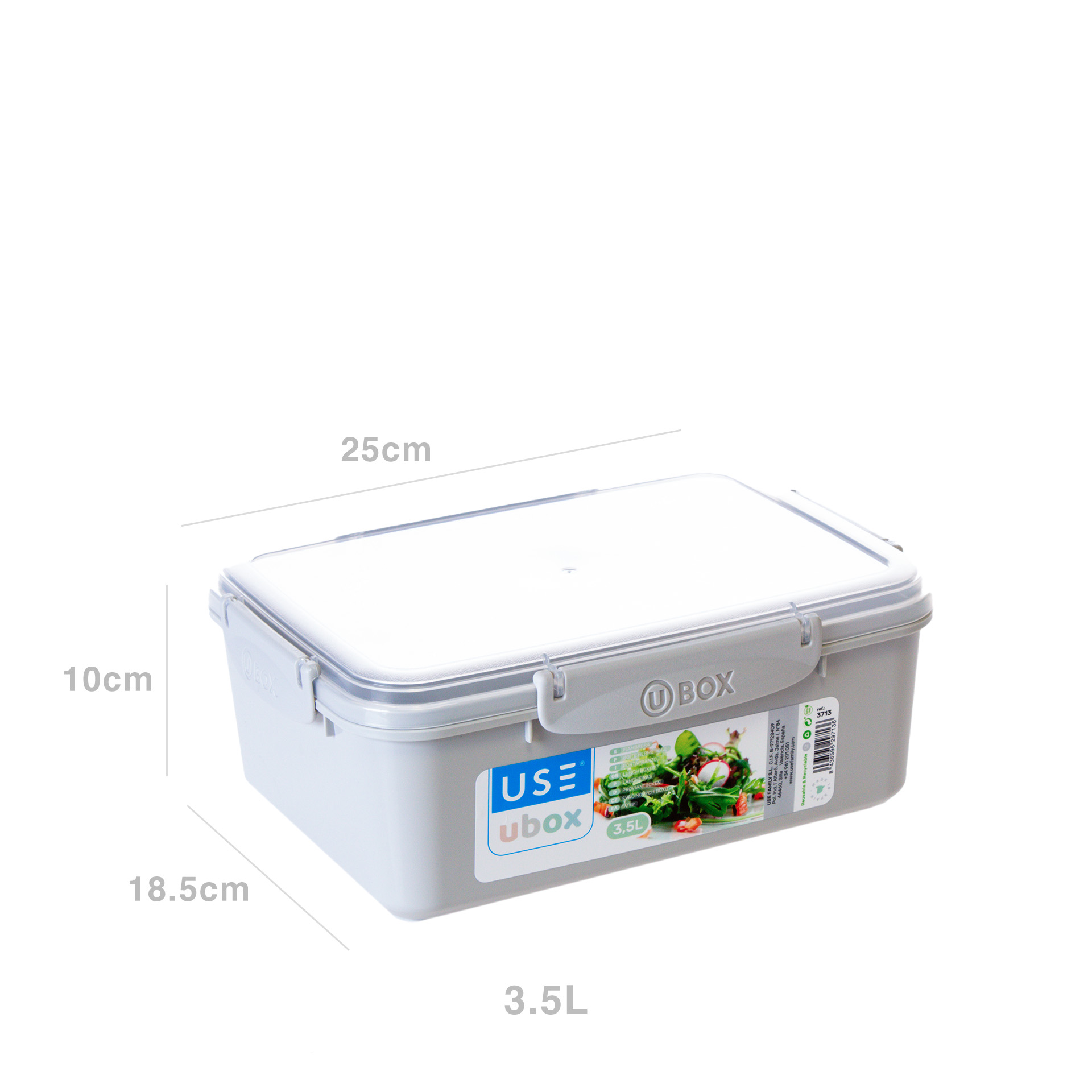 Caixa Hermética Use Ubox Pastel 3500ml