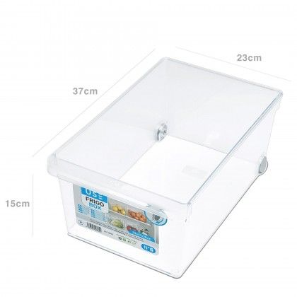 Caixa Organizadora Nevera Frigo Box Transparente 23X37X15cm