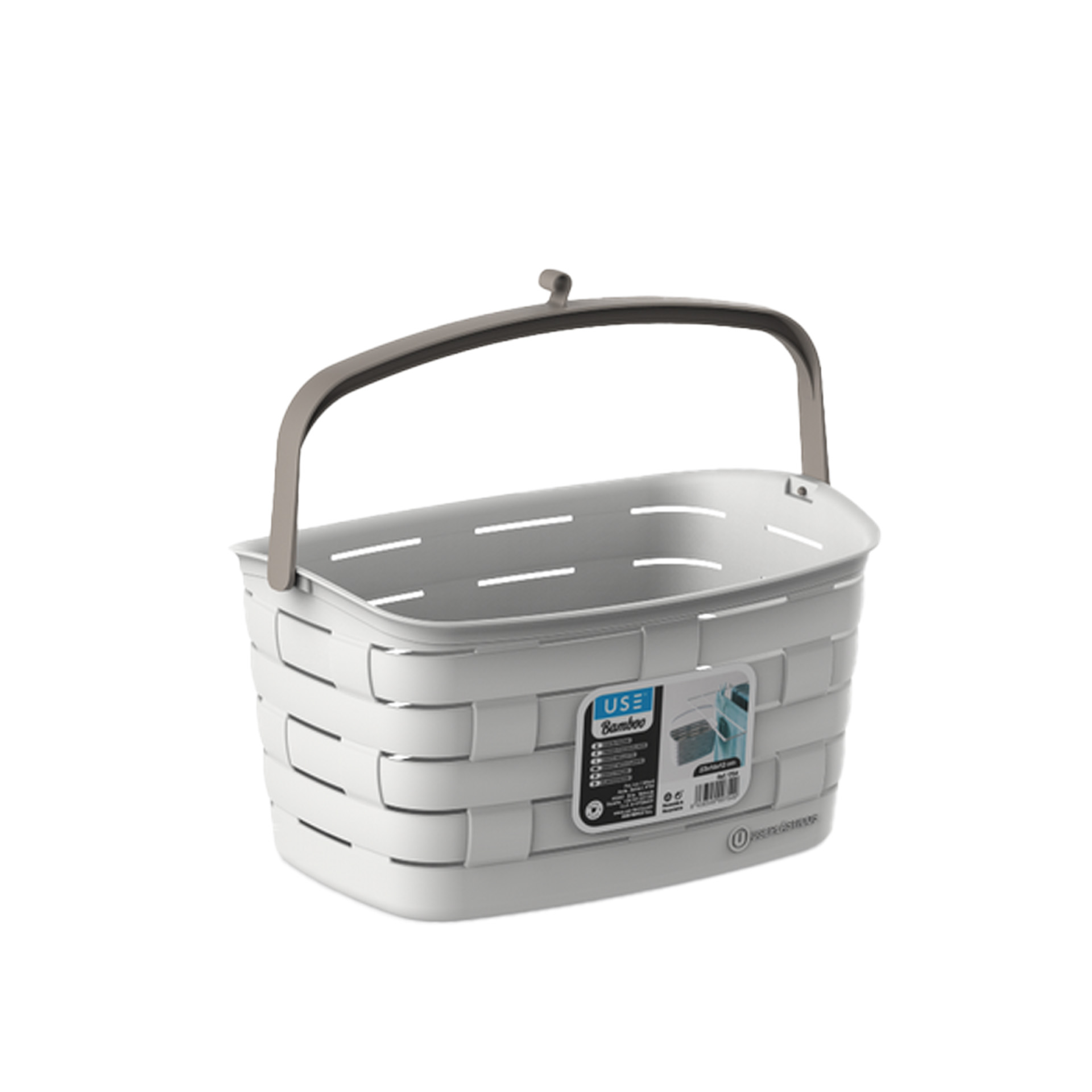 Cesto Para Molas Bamboo Elegant 23X12X12cm