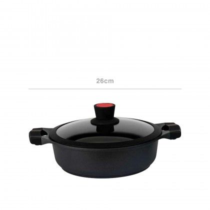 Caarola Alumnio Fundido Diet Cook Induo Baixa 26cm