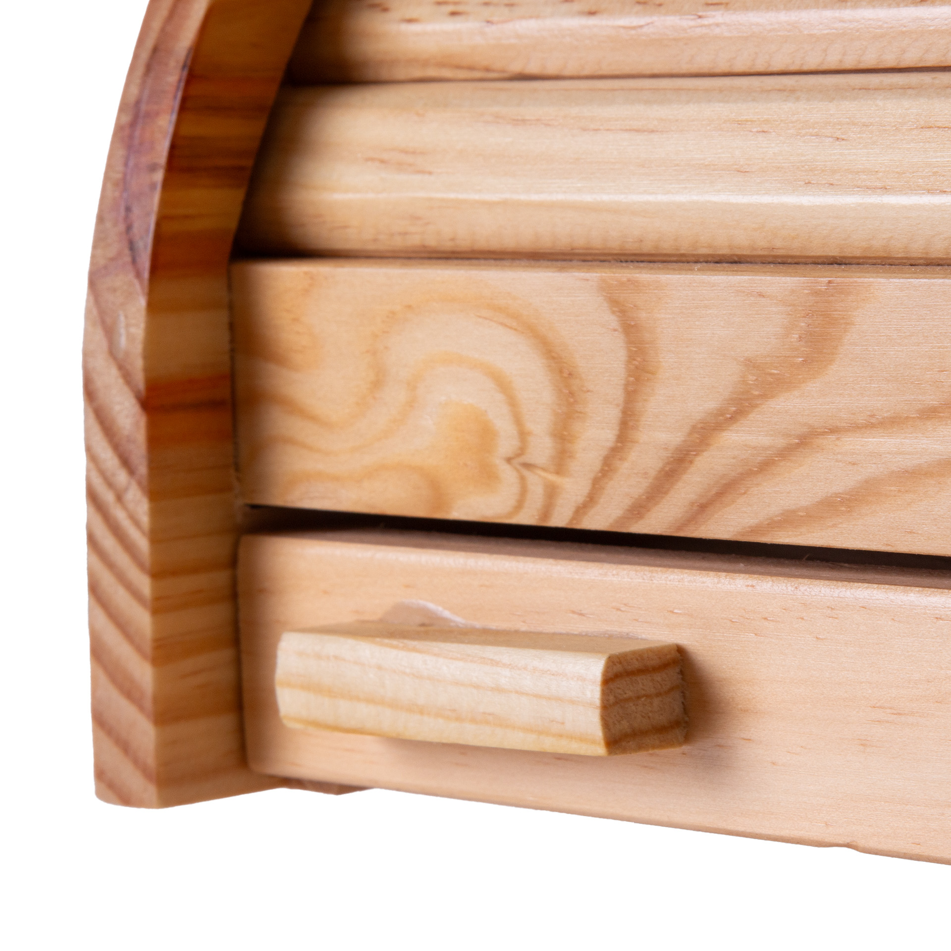 Caixa Pão Gaveta Madeira Verniz 42X27X20cm