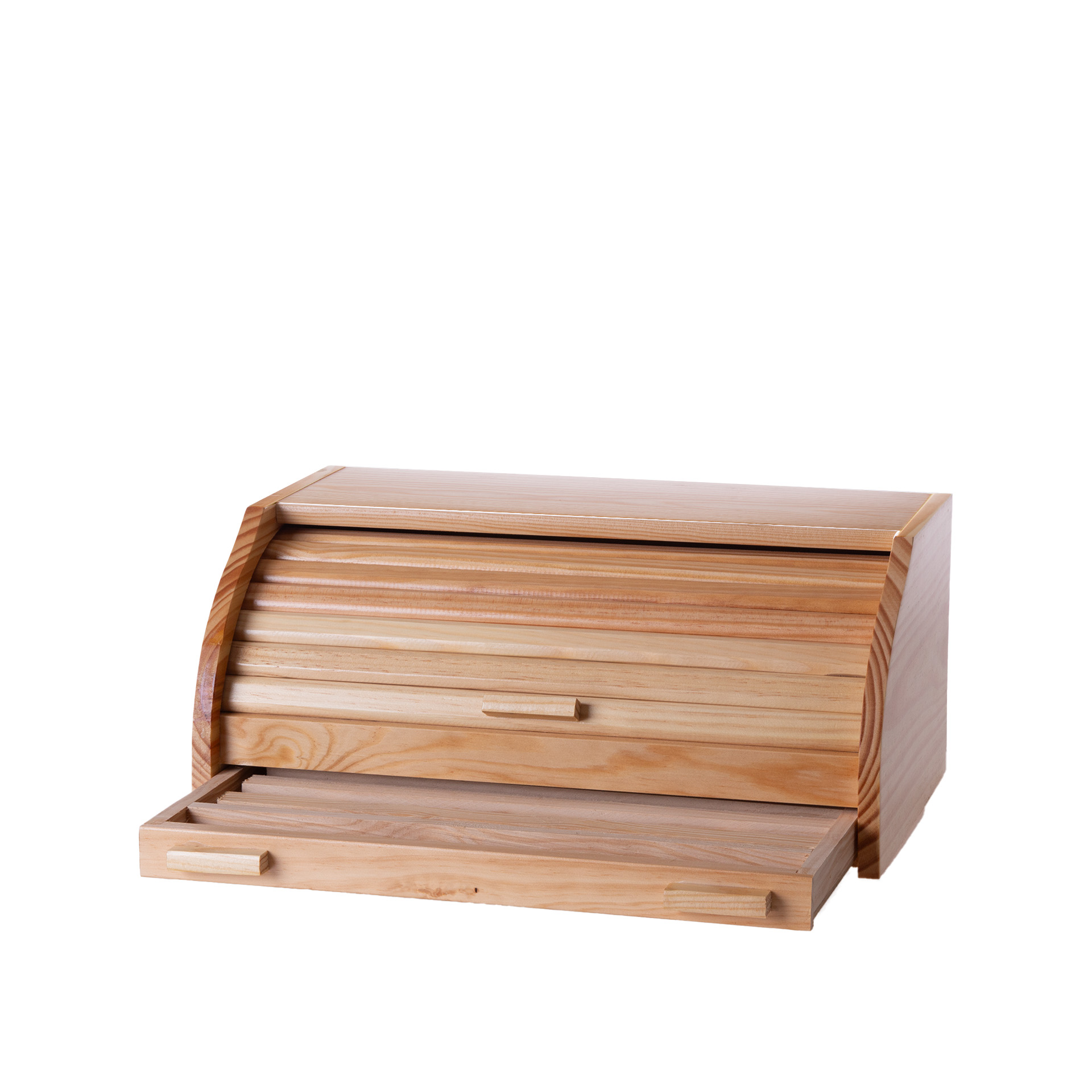 Caixa Pão Gaveta Madeira Verniz 42X27X20cm