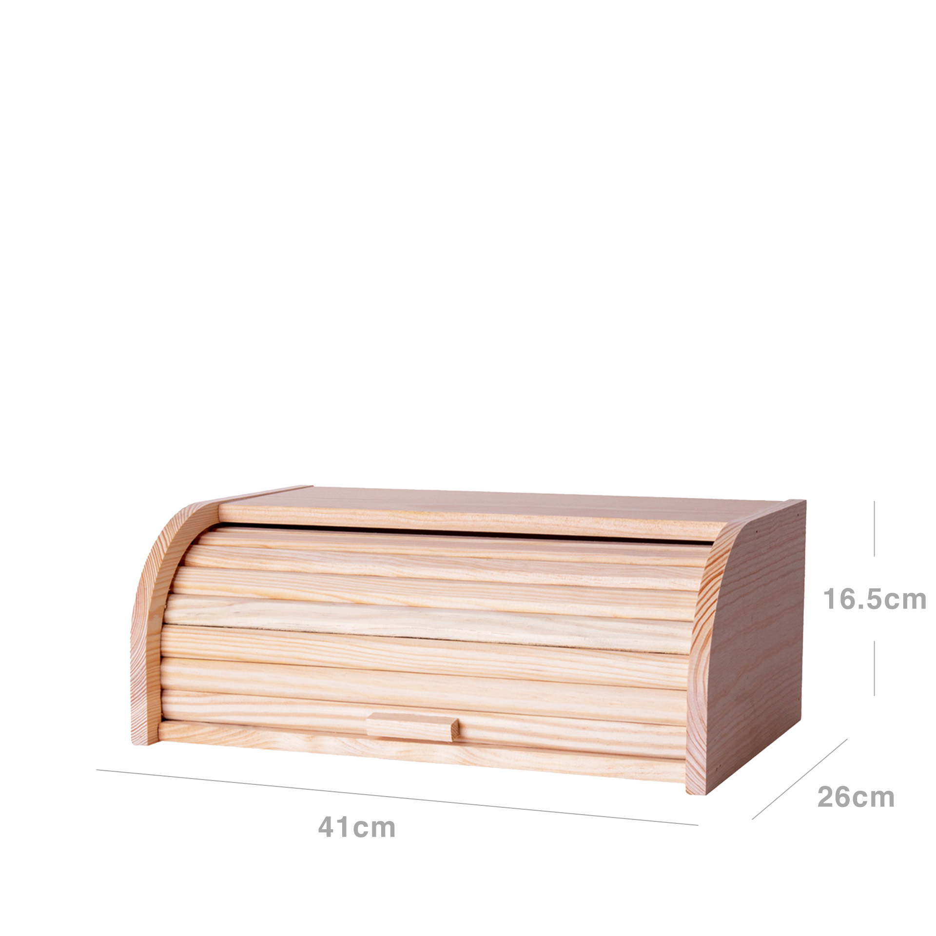 Caixa Pão Madeira Natural Classic 41X26X16.5cm