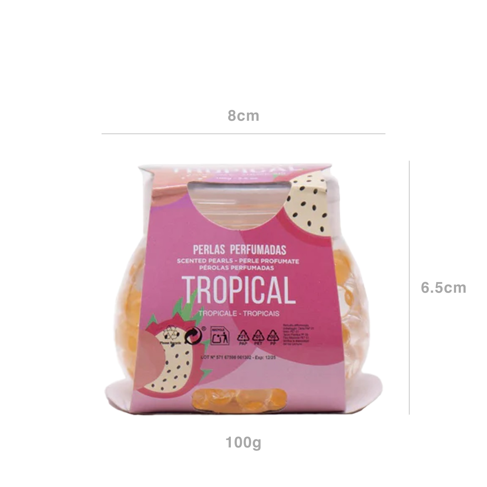 Pérolas Perfumadas Tropical 100gr 8X6.5cm