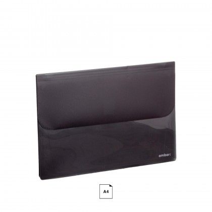 Bolsa Arquivo Extensvel Ambar Polipro A4 Preto