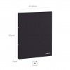 Pasta Dossier Ambar Ideas Liso A4 24.8X2X32cm Preto