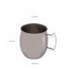 Caneca Cerveja Inox Liso Redondo 550ml 8.5X10cm Caneca Cerveja Inox Liso Redondo 550ml 8.5X10cm
