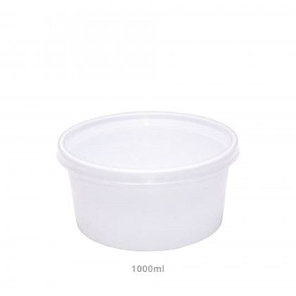 Recipiente para Sopa com Tampa 1000ml Pack 25