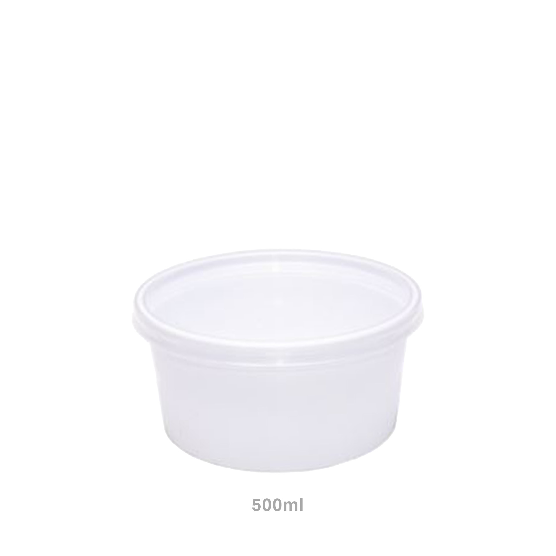 Recipiente para Sopa com Tampa 500ml Pack 50