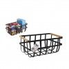 Cesto Metal Multiusos Preto 36X22X15.5cm