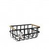 Cesto Metal Multiusos Preto 36X22X15.5cm