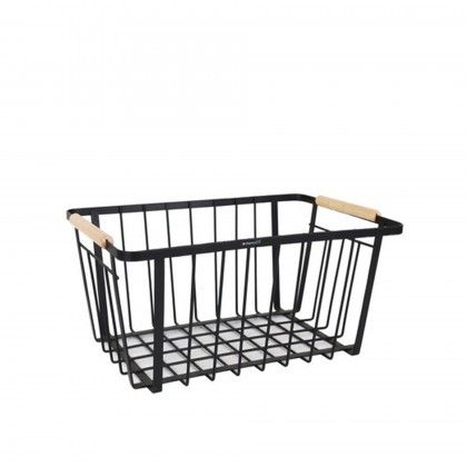 Cesto Metal Multiusos Preto 38X25.5X17.5cm