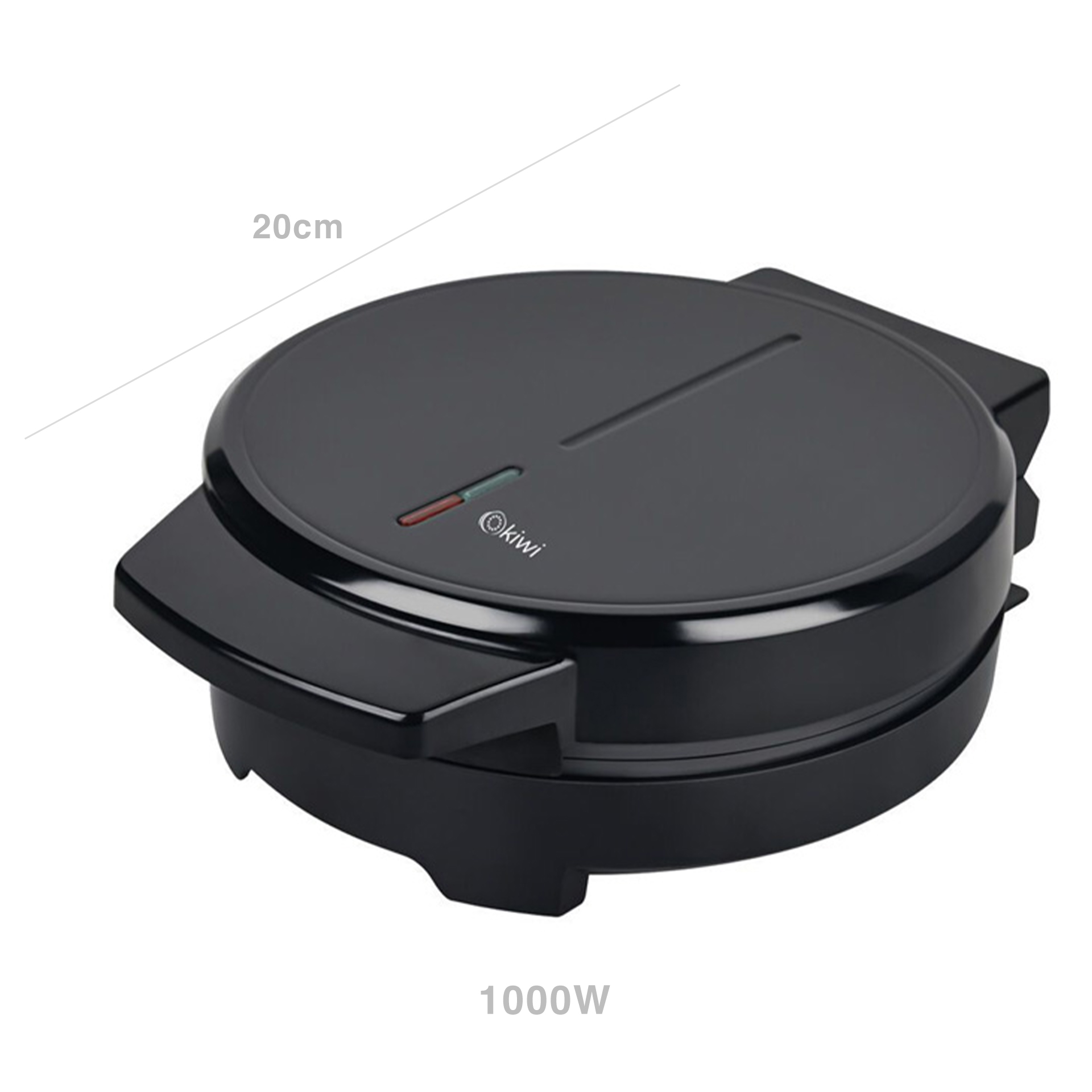 Máquina Waffles Redonda 1000W 20cm