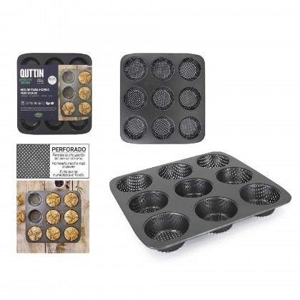 Forma Perfurada Muffins 9 Unidades 32X30cm Forma Perfurada Muffins 9 Unidades 32X30cm