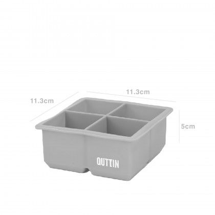 Cuvete Gelo Silicone Flex 4 Cubos 11.3X11.3X5cm