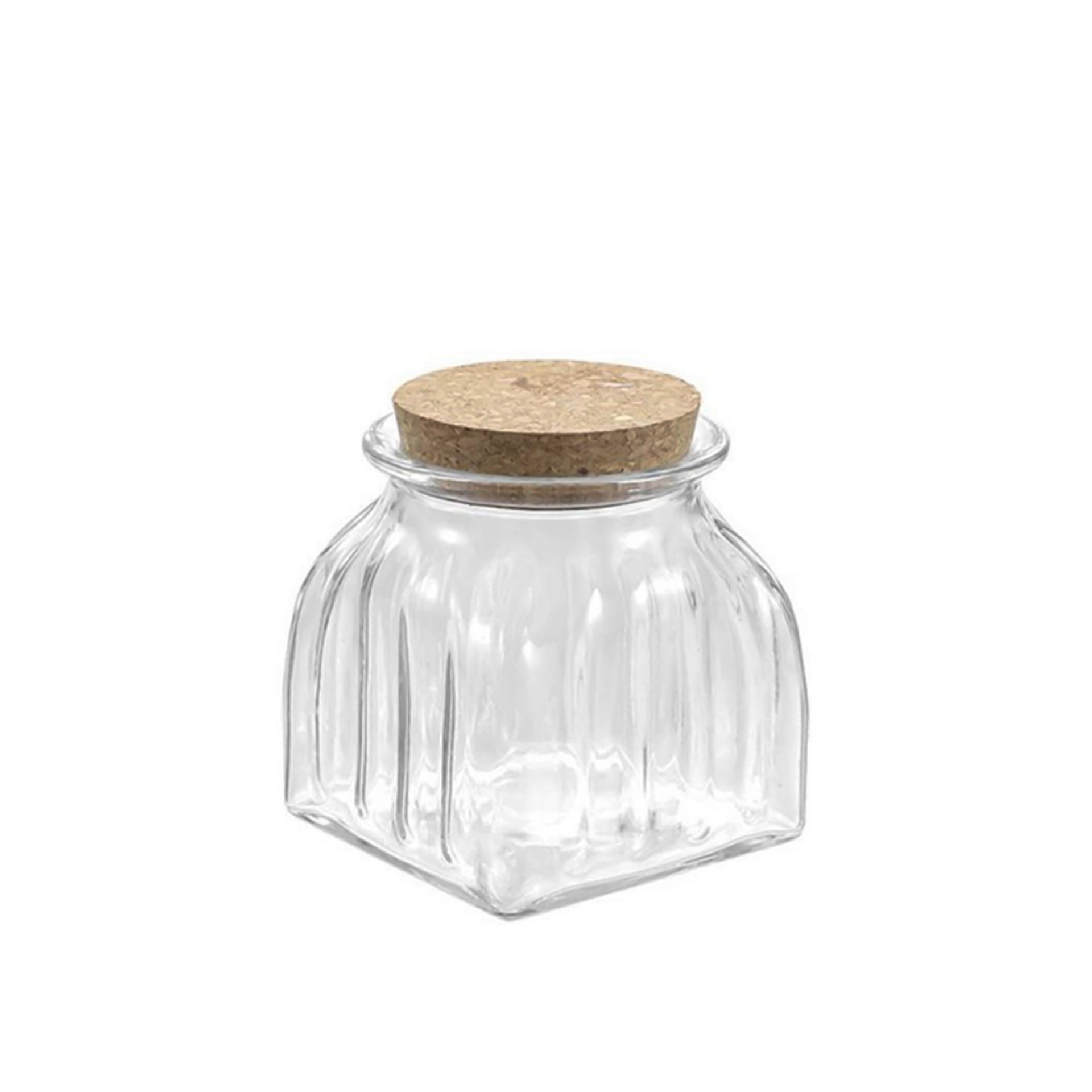 Frasco Hermético Vidro Linhas Tampa Cortiça 660ml