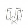 Suporte Guardanapos Metal Prateado 11.8X11.8X9.5cm
