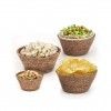 Cesto Vime Seagrass Redondo 10X6cm