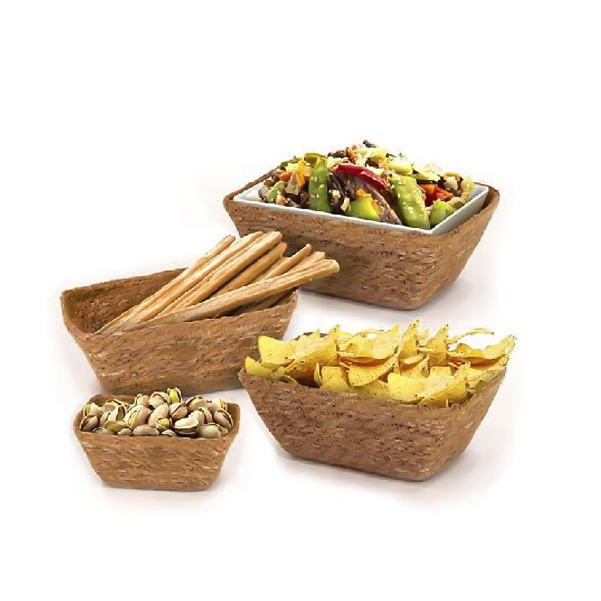 Cesto Vime Seagrass Retangular 11X6.5X7cm