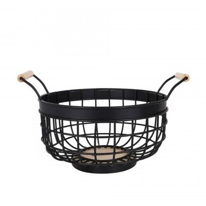 Fruteira Metal Redonda Preta Fruteira Metal Redonda Preta
