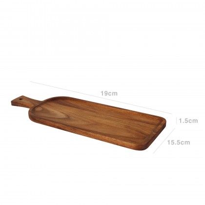 Tbua Accia Wood com Pega Castanho 42X15.5X1.5cm
