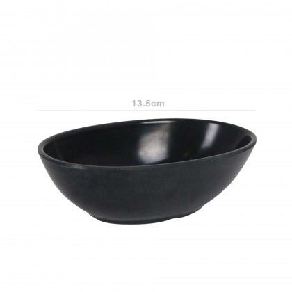 Taa Melamina Oval Preto 13.5cm