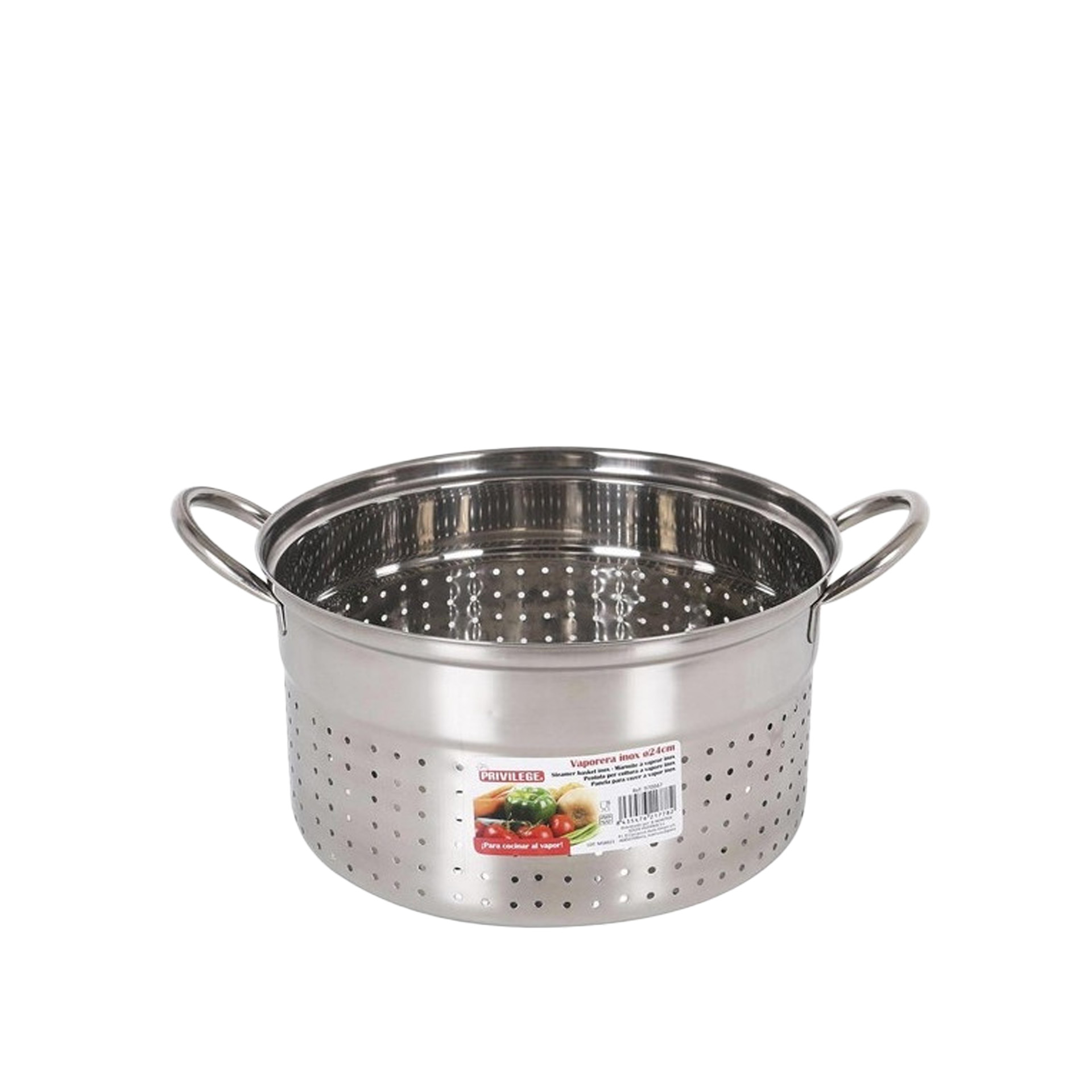 Cozedor Vapor Inox para Caçarola 24cm