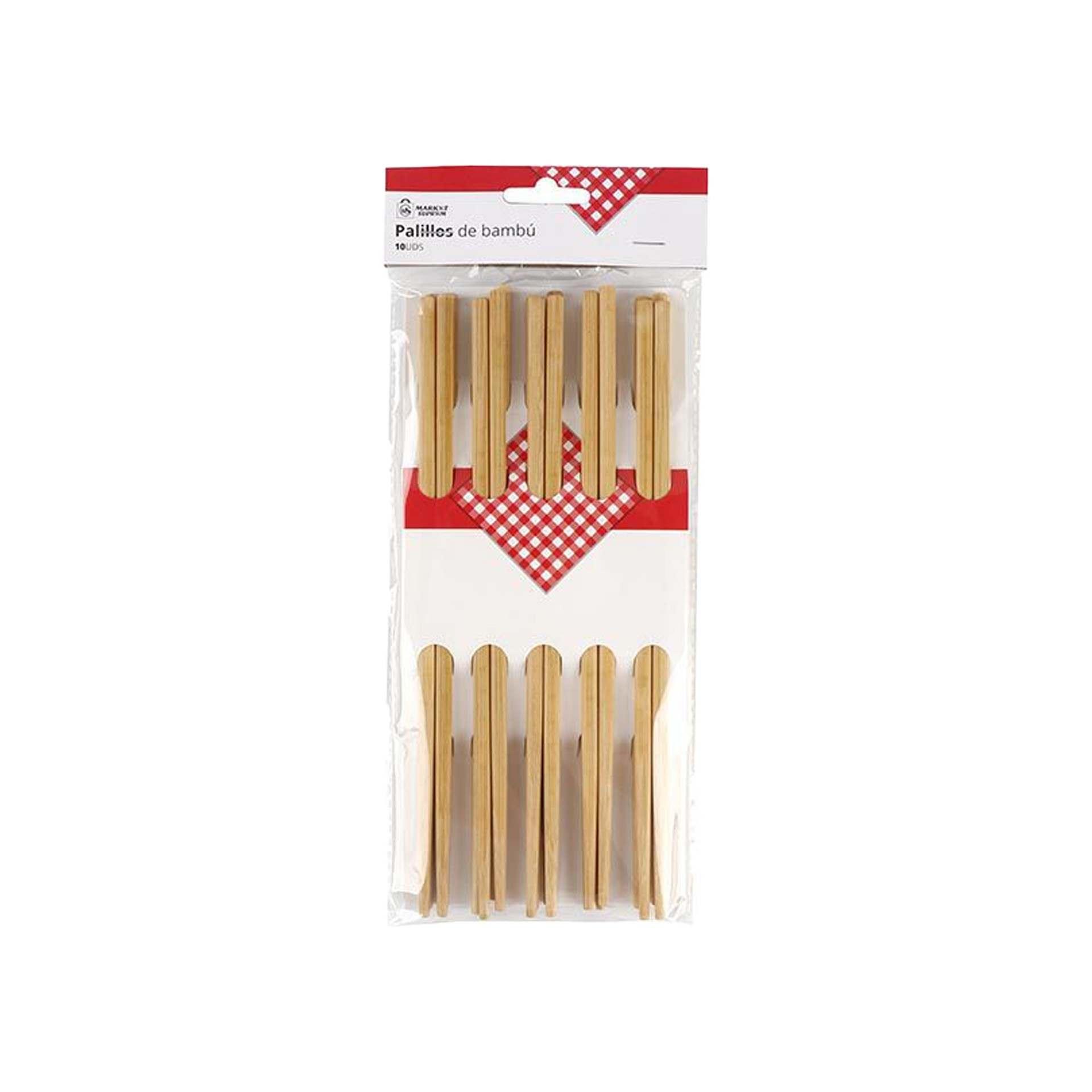 Pauzinhos Chineses Bambu 24cm Pack 10