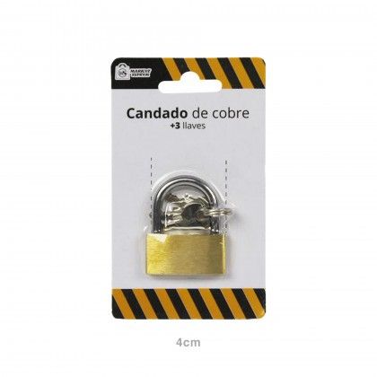 Cadeado Cobre com Chaves 40mm