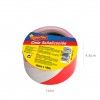 Rolo Fita Sinalizadora Supertite Branco / Vermelho 100mX48mm