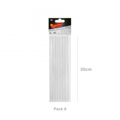 Cola Quente Supertite para Pistola Branca 65gr 7X200mm Pack 8