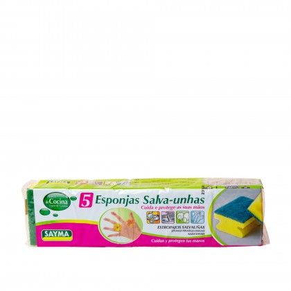 Esfrego Salva Unhas 9X7X4.5cm Pack 5