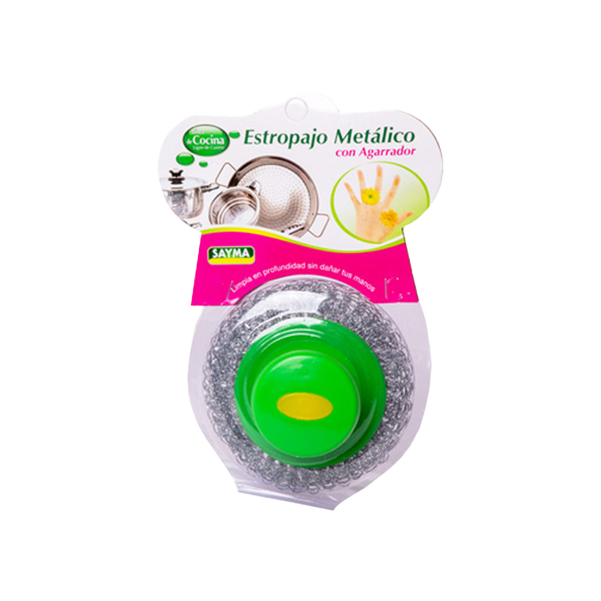 Esfregão Arame com Pega Redondo 10.2X3.5cm