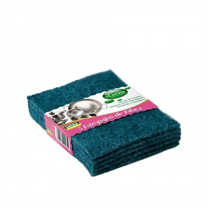 Esfrego Sayma Fibra Verde 15.5X11.5X0.6cm Pack 5