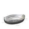 Tabuleiro Alum�nio Fundido Oval 24.5X14.5X4cm