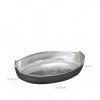Tabuleiro Alumnio Fundido Oval 24.5X14.5X4cm