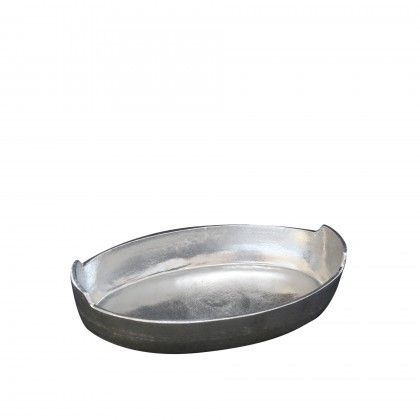 Tabuleiro Alumnio Fundido Oval 24.5X14.5X4cm