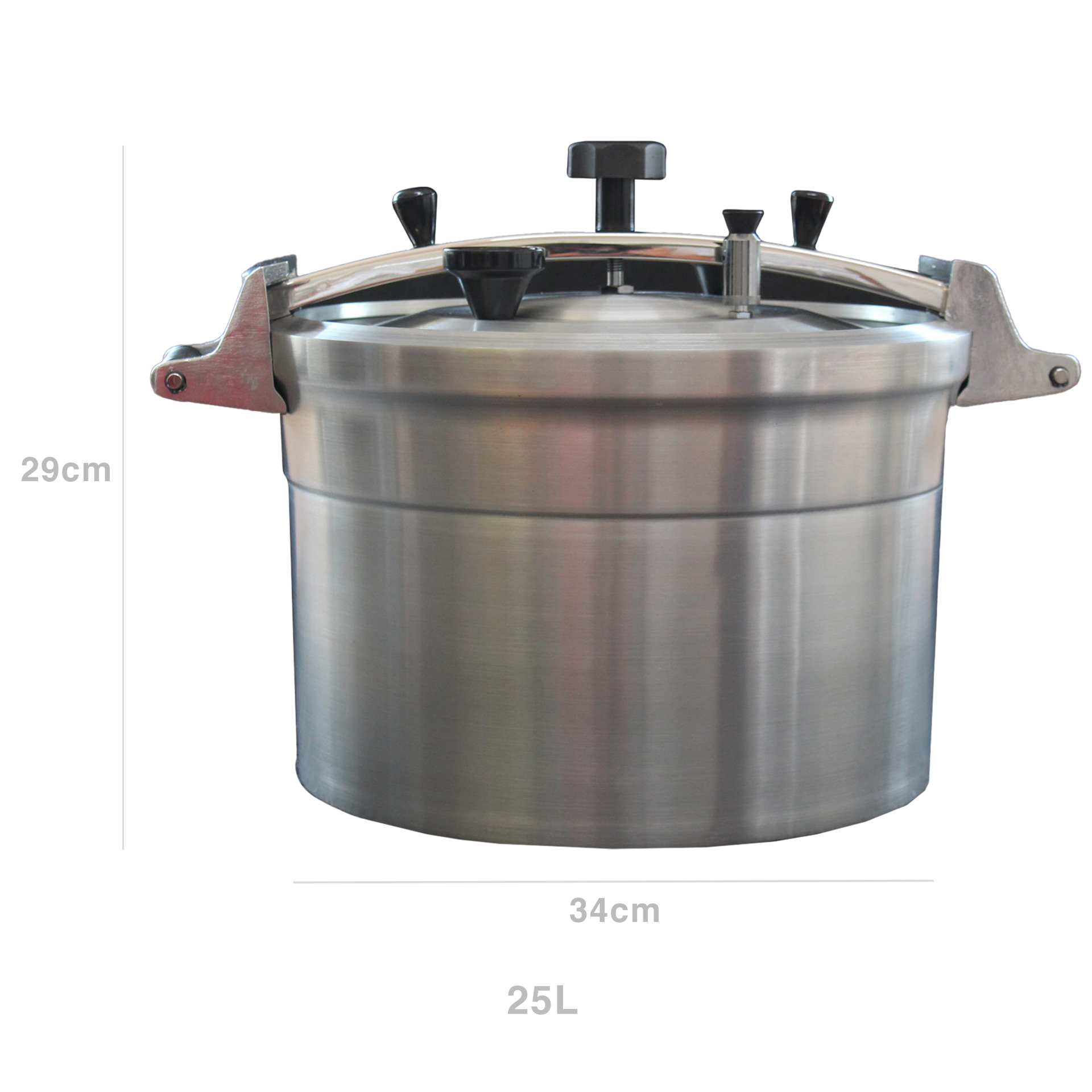 Panela Pressão Industrial Alumínio Fundido 25L 34X29cm