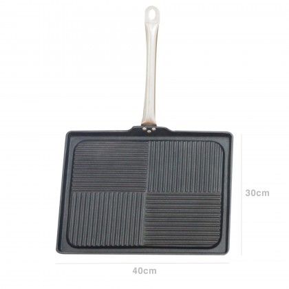 Grelhador Antiaderente Alum�nio Fundido 40X30cm